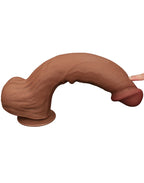 LoveToy - Sliding Skin Dildo 36 cm - Bruin
