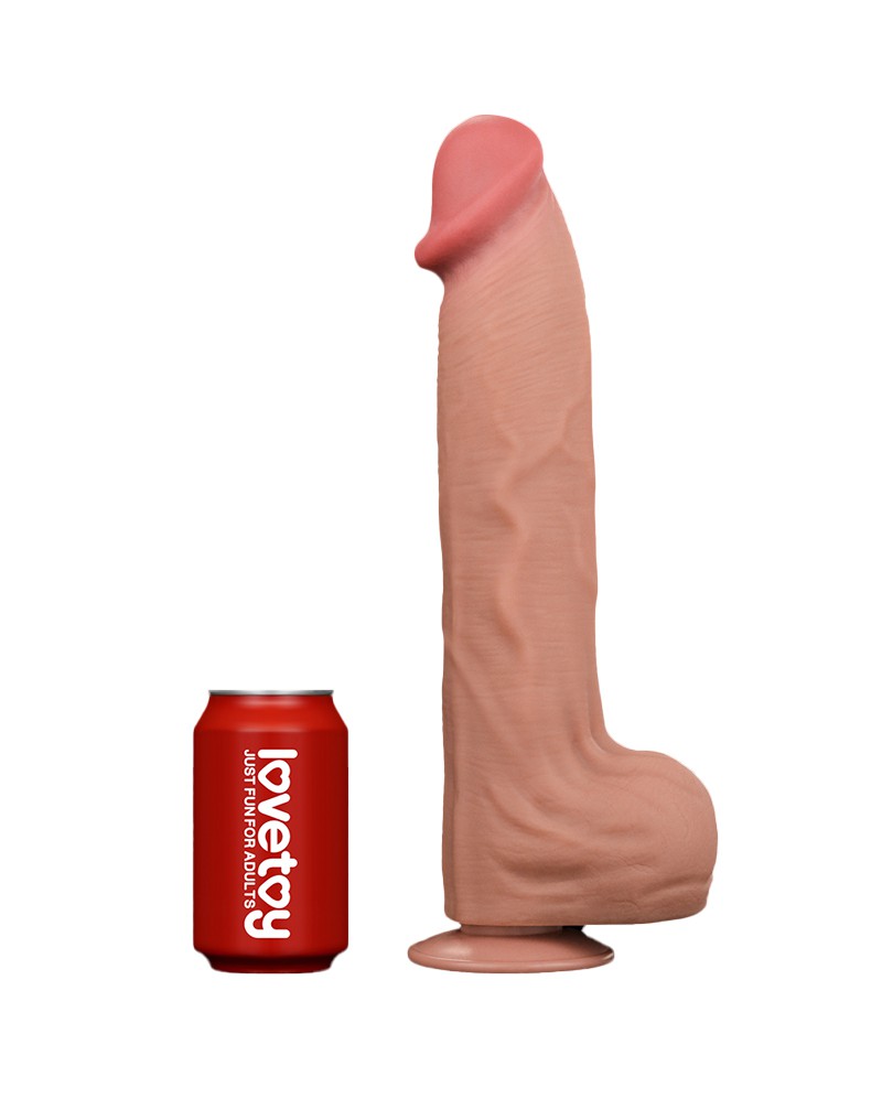 LoveToy - Sliding Skin Dildo 36 cm - Nude