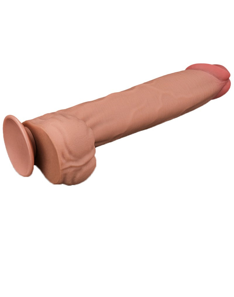 LoveToy - Sliding Skin Dildo 36 cm - Nude