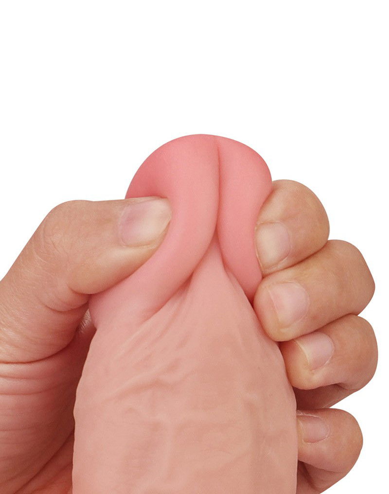 LoveToy - Sliding Skin Dildo 9.0" / 23 cm (Ø 4 CM) - Nude