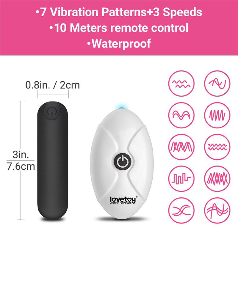 LoveToy - Slut - Bedrukte vibrerende sexy slip - Zwart