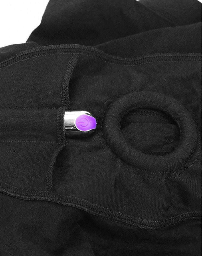 LoveToy - Unisex Strap-On Shorts Size M - Zwart