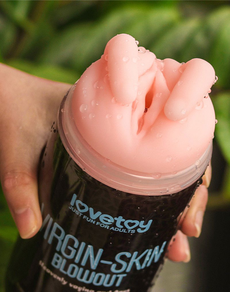 LoveToy - Virgin-Skin Blowout Double Side Stroker - Vagina and Anus