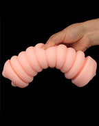 LoveToy - Virgin-Skin Blowout Double Side Stroker - Vagina and Mouth