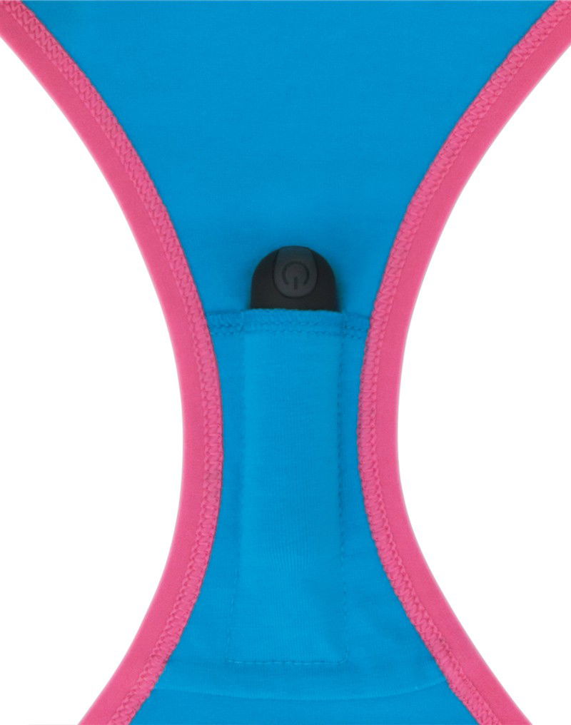 LoveToy - Wet - Bedrukte vibrerende sexy slip - Blauw