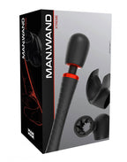 Man.Wand - Man.Wand Xtreme - Wand Vibrator met opzetstukken - Zwart