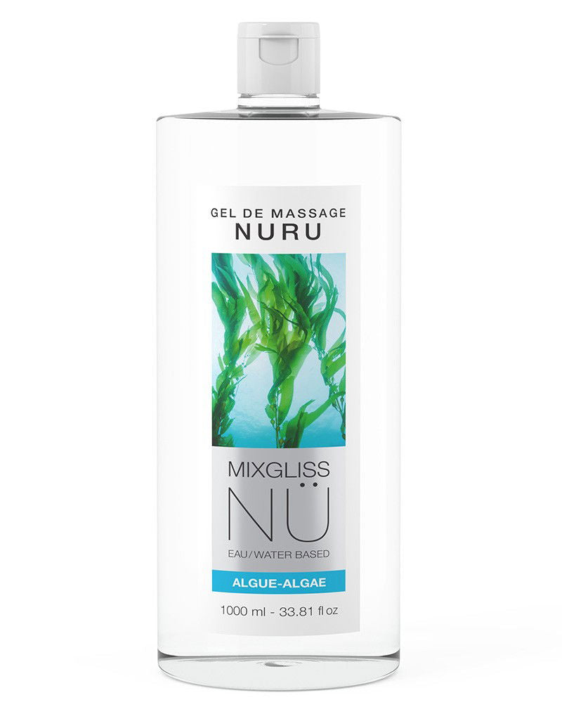 Mixgliss - NU Algue - 2-in-1 Massagegel en Glijmiddel op Waterbasis - 1000 ml