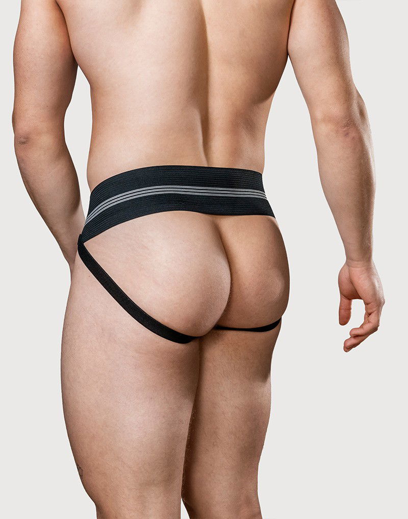 MM - Jockstrap - Zwart (7.5 cm / 3 inch)