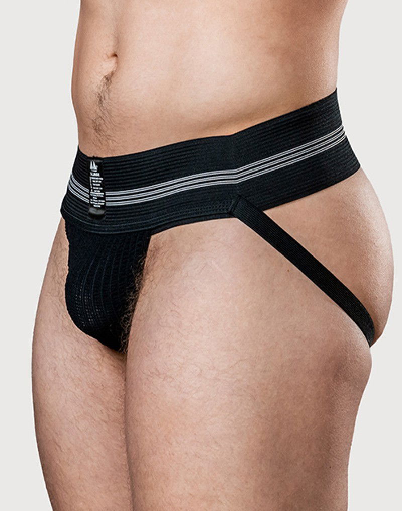 MM - Jockstrap - Zwart (7.5 cm / 3 inch)