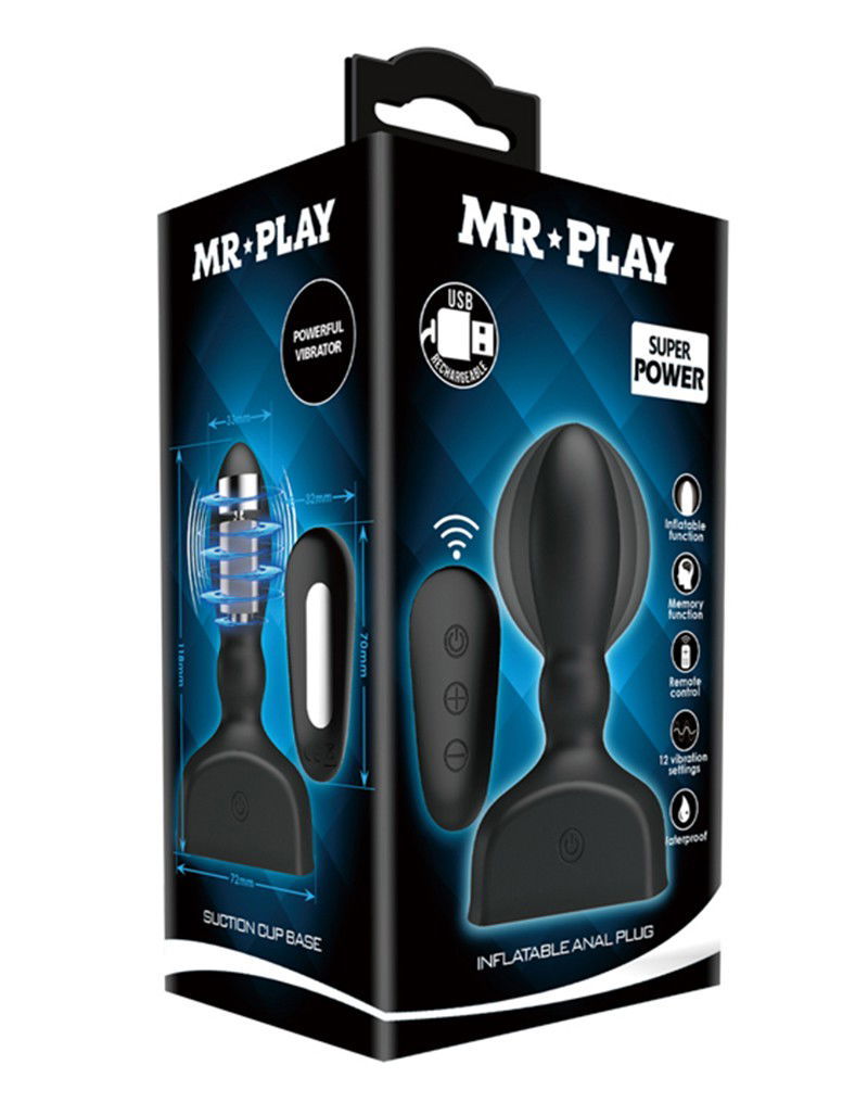 Mr. Play - Opblaasbare buttplug