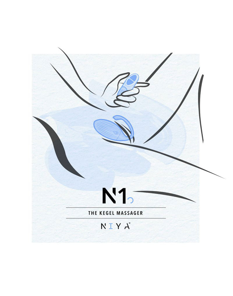 NIYA - NIYA 1 - Vibrerende Kegel Massager met Afstandsbediening - Lichtblauw