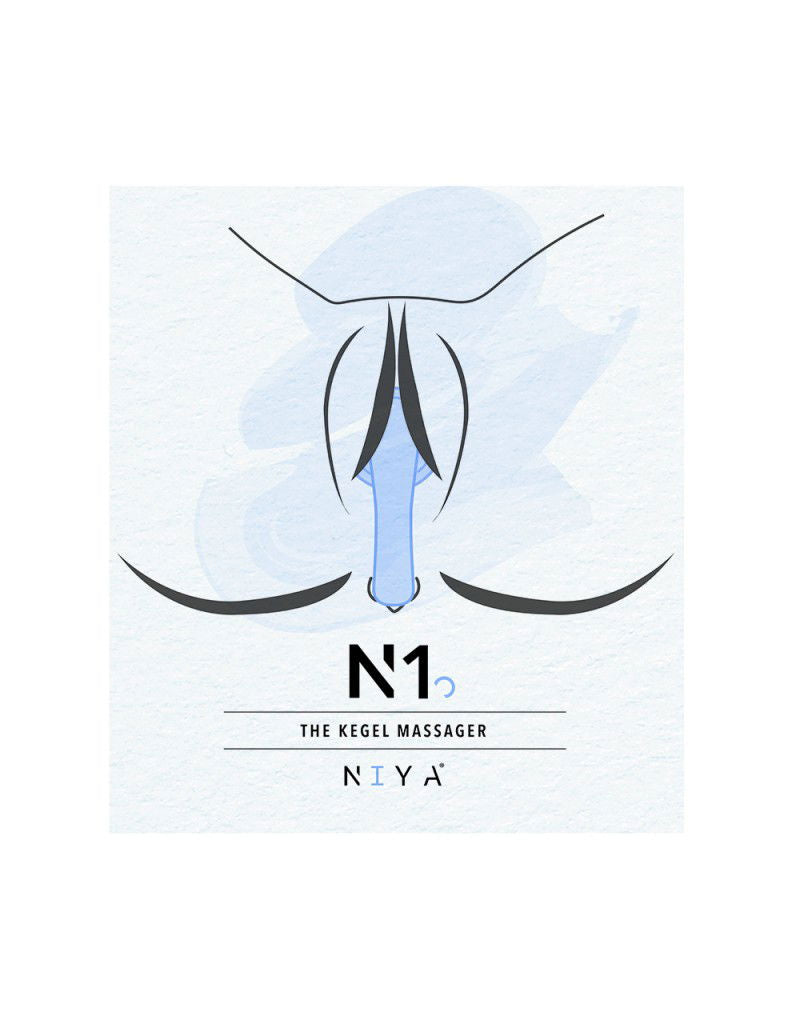 NIYA - NIYA 1 - Vibrerende Kegel Massager met Afstandsbediening - Lichtblauw