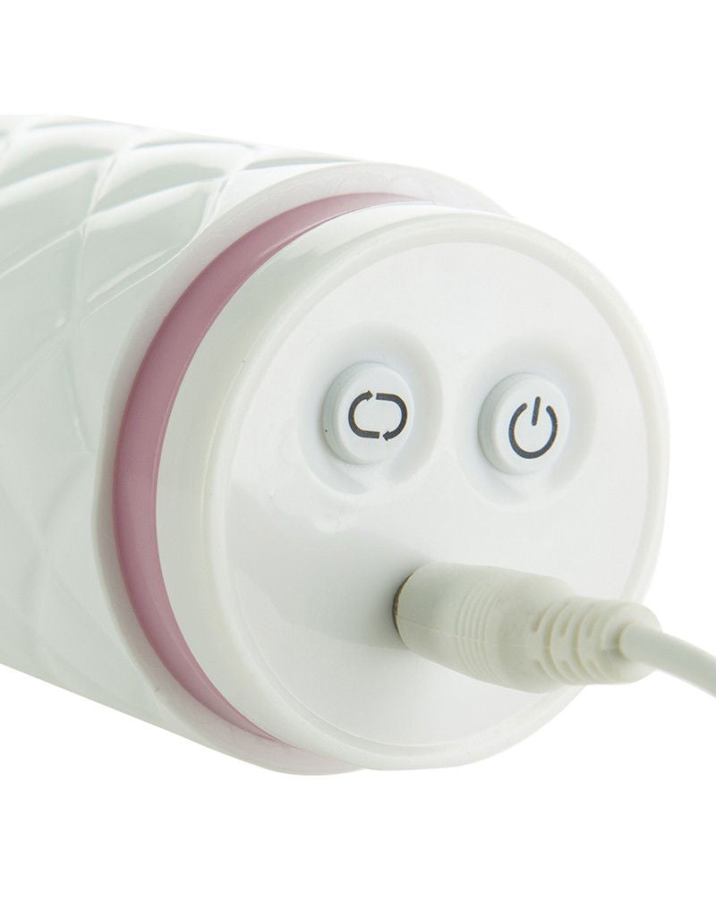 Pillow Talk - Feisty - Thrusting Vibrator - Roze