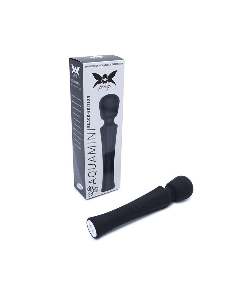 Pixey - Aquawand Mini - Mini Wand Vibrator - Zwart