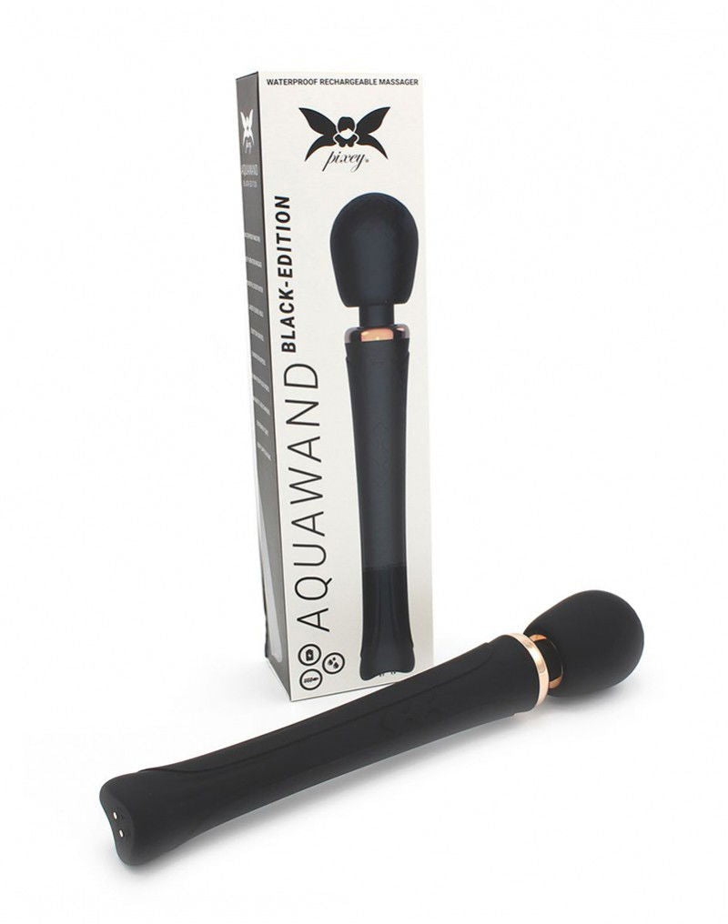 Pixey - Aquawand - Wand Vibrator - Zwart