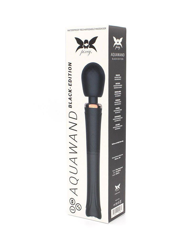 Pixey - Aquawand - Wand Vibrator - Zwart