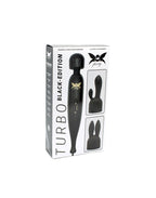 Pixey - Pixey Turbo - Wand Vibrator met 2 Opzetstukken - Zwart