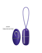 Pretty Love - Arvin-Youth - Ei-vibrator met afstandsbediening - Paars