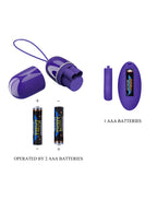 Pretty Love - Arvin-Youth - Ei-vibrator met afstandsbediening - Paars