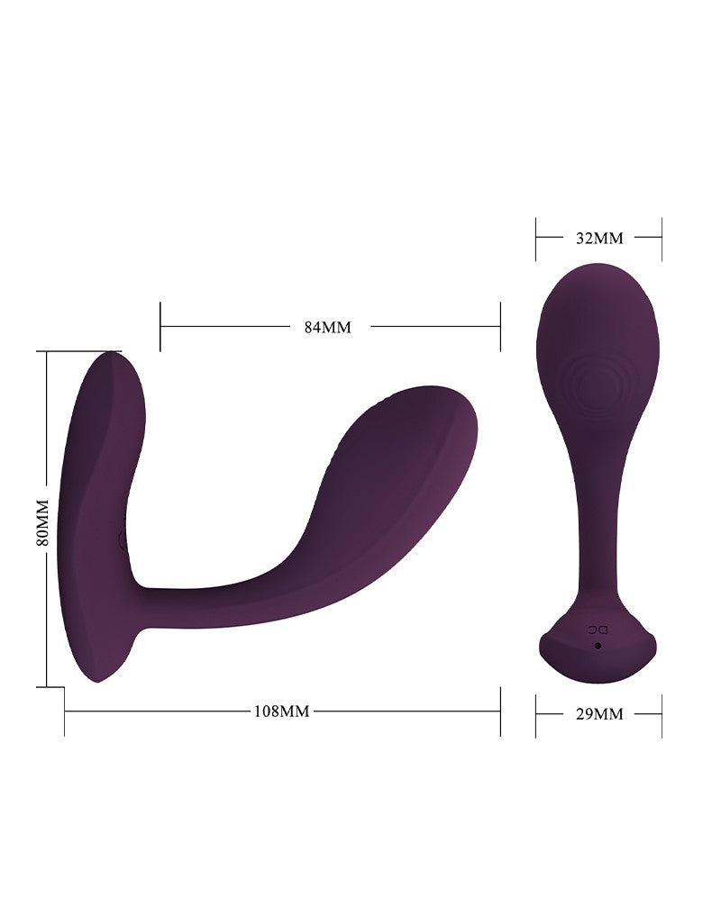 Pretty Love - Baird - Draagbare G-Spot Vibrator met App-bediening - Paars