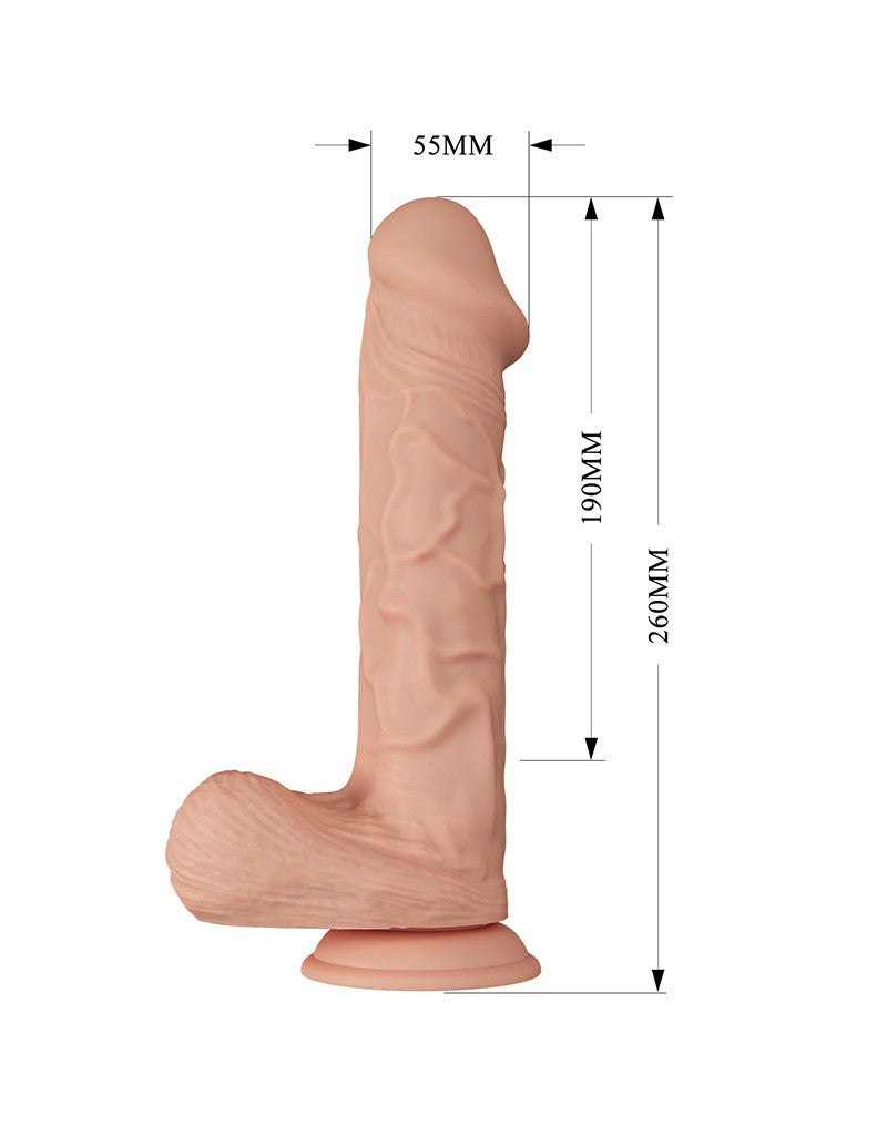 Pretty Love - Bergrisi - Realistische Vibrerende Dildo 26 cm - Nude