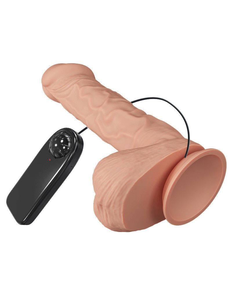 Pretty Love - Bergrisi - Realistische Vibrerende Dildo 26 cm - Nude