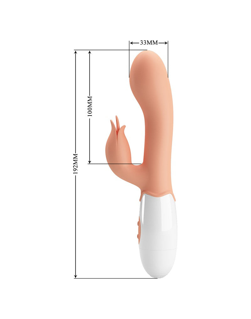 Pretty Love - Bloody Mary - Rabbit Vibrator met Clitorisstimulator - Nude
