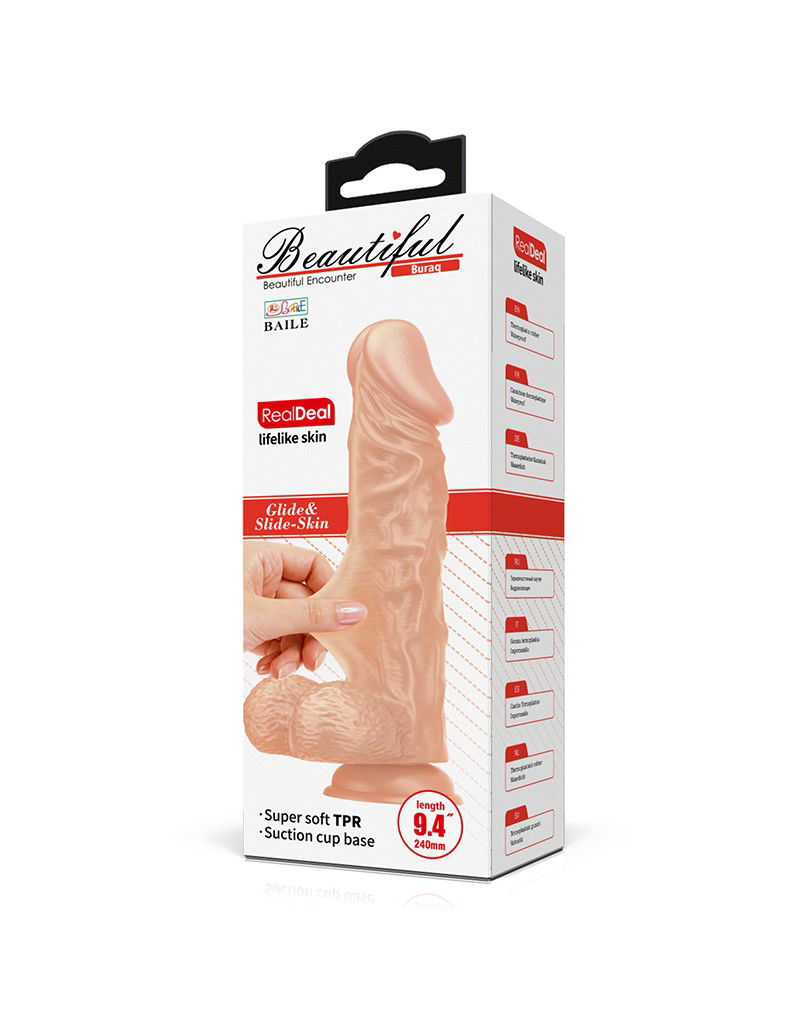 Pretty Love - Buraq - Realistische Dildo 24 cm - Nude