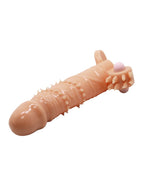 Pretty Love - Connor - Penis Sleeve Vibrator met Clitoris Stimulator - Nude