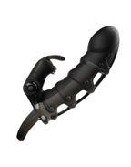 Pretty Love - Cuper - Penis Sleeve + Rabbit Vibrator - Zwart