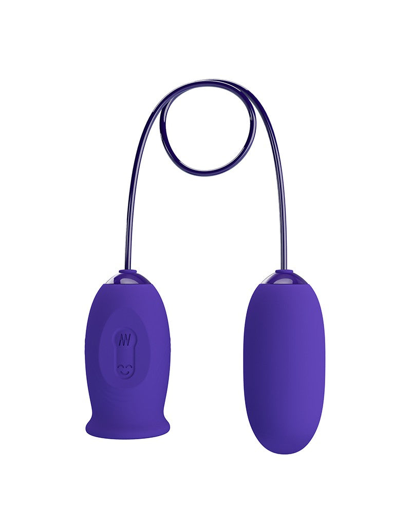 Pretty Love - Daisy-Youth - 2 in 1 Clit Likker en Vibrerend Eitje - Paars
