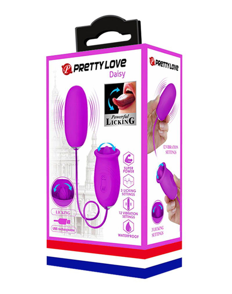 Pretty Love - Daisy 2 in 1 Clit Licker and Vibrating Egg