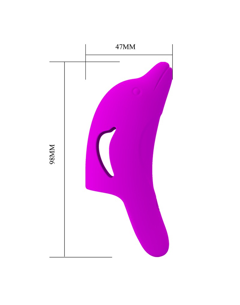 Pretty Love - Delphini - Vingervibrator - Paars