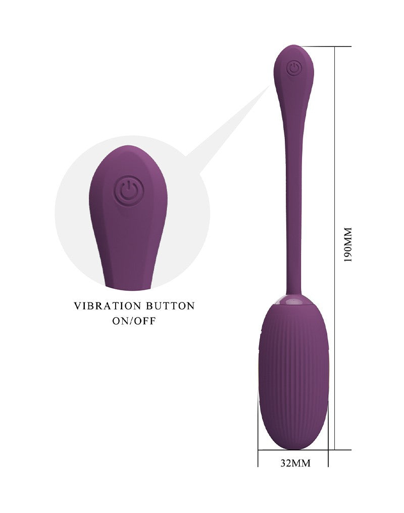 Pretty Love - Doreen - Draagbare Electric Shock Vibrator met Appbediening - Paars