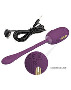 Pretty Love - Doreen - Draagbare Electric Shock Vibrator met Appbediening - Paars