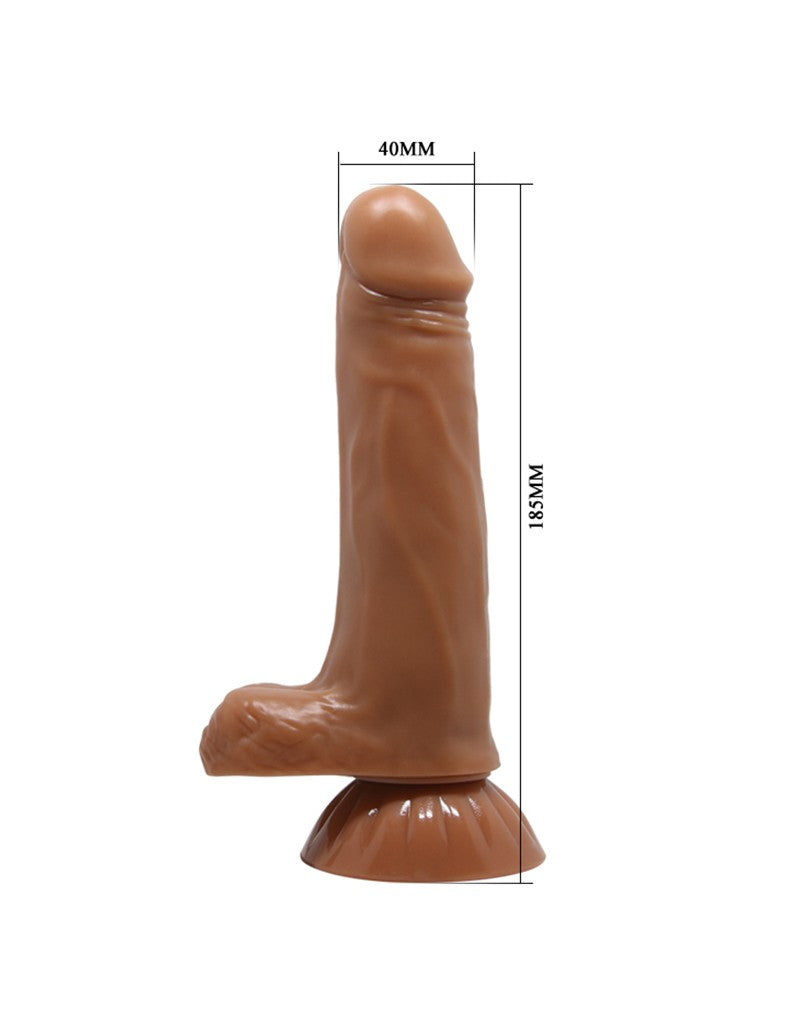 Pretty Love - Easton - Roterende & Stotende Dildo - Bruin