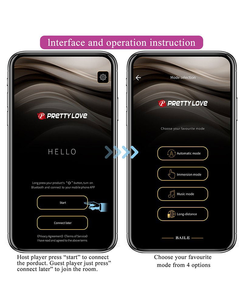 Pretty Love - Elvira - Vibrerende Kegelballetjes met App-bediening - Paars