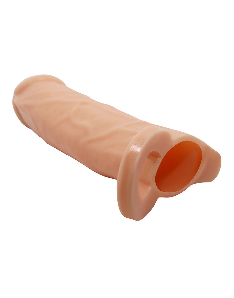 Pretty Love - Emmitt - Penis Sleeve met geribbeld ontwerp - Nude
