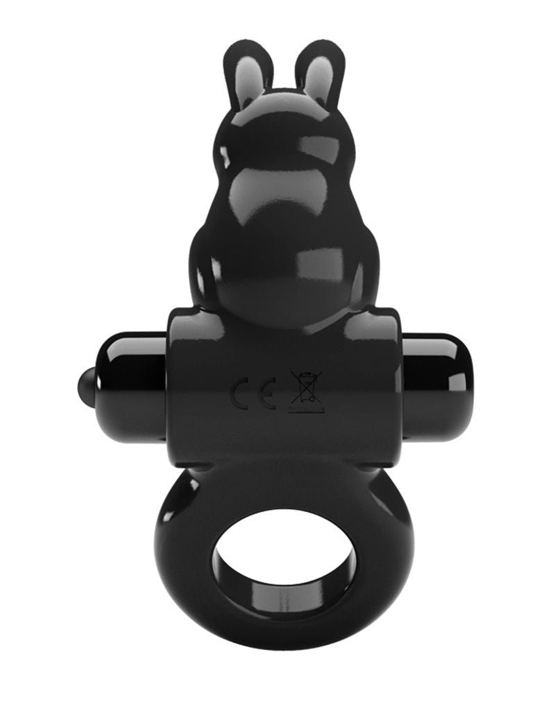 Pretty Love - Exciting Ring - Vibrerende Cockring - Zwart