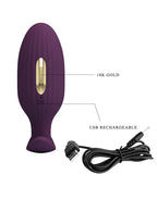 Pretty Love - Jefferson - Electric Shock Buttplug met Appbediening - Paars