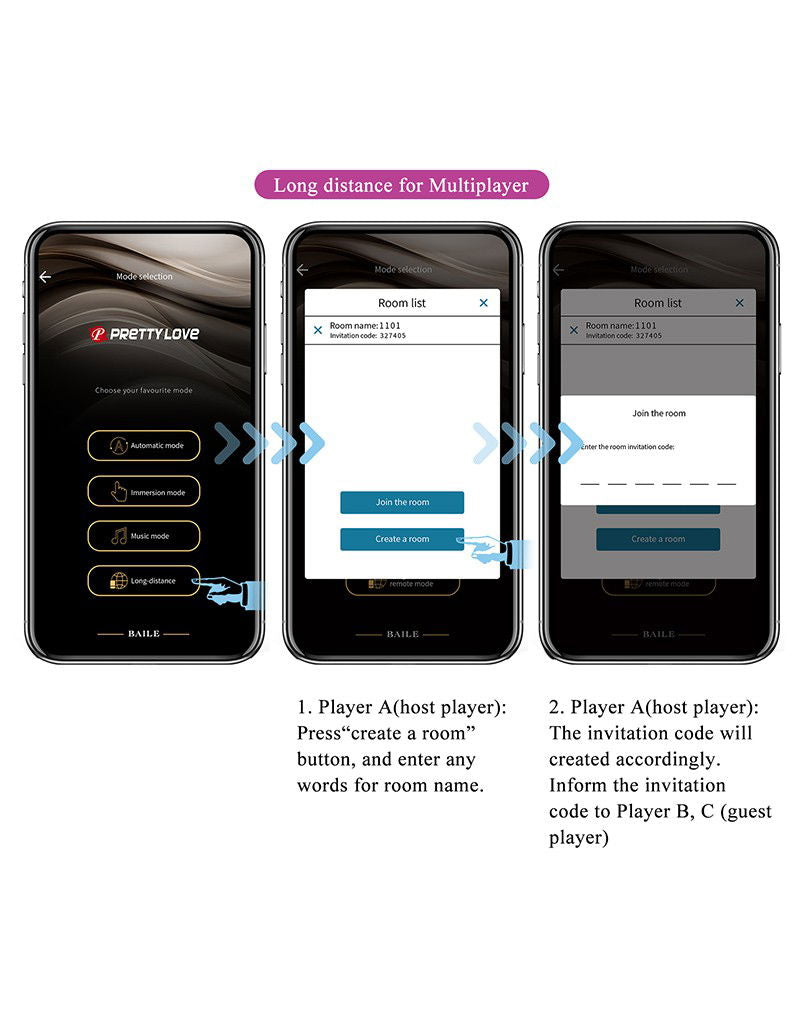 Pretty Love - Jefferson - Electric Shock Buttplug met Appbediening - Paars