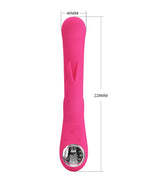 Pretty Love - Lamar - Rabbit Vibrator met Digitaal LED Display - Roze