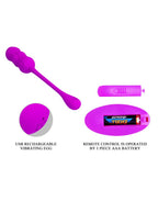 Pretty Love - Leshy - Vibrerend Ei met Afstandsbediening - Roze