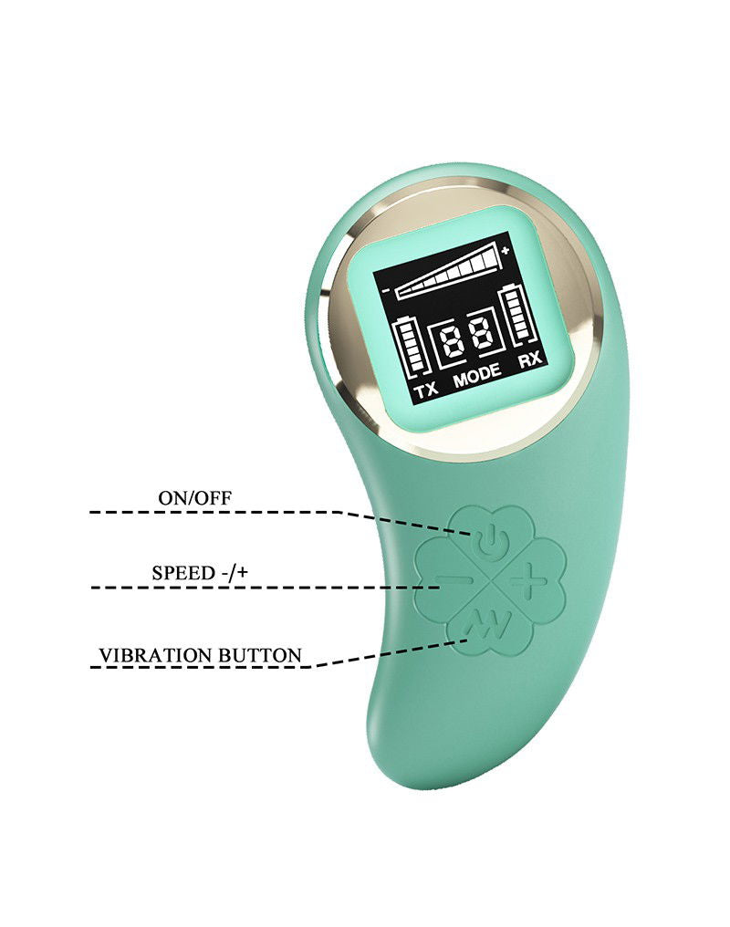 Pretty Love - Mina - Ei-vibrator met afstandsbediening - Blauw