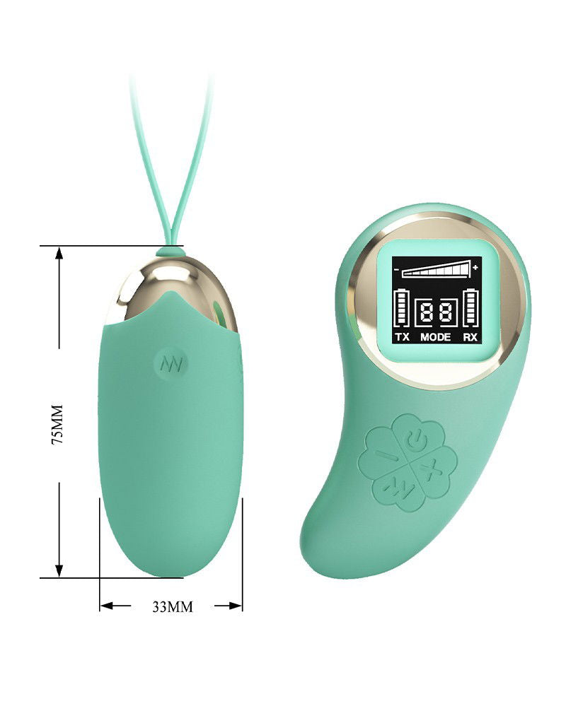 Pretty Love - Mina - Ei-vibrator met afstandsbediening - Blauw