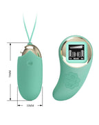Pretty Love - Mina - Ei-vibrator met afstandsbediening - Blauw