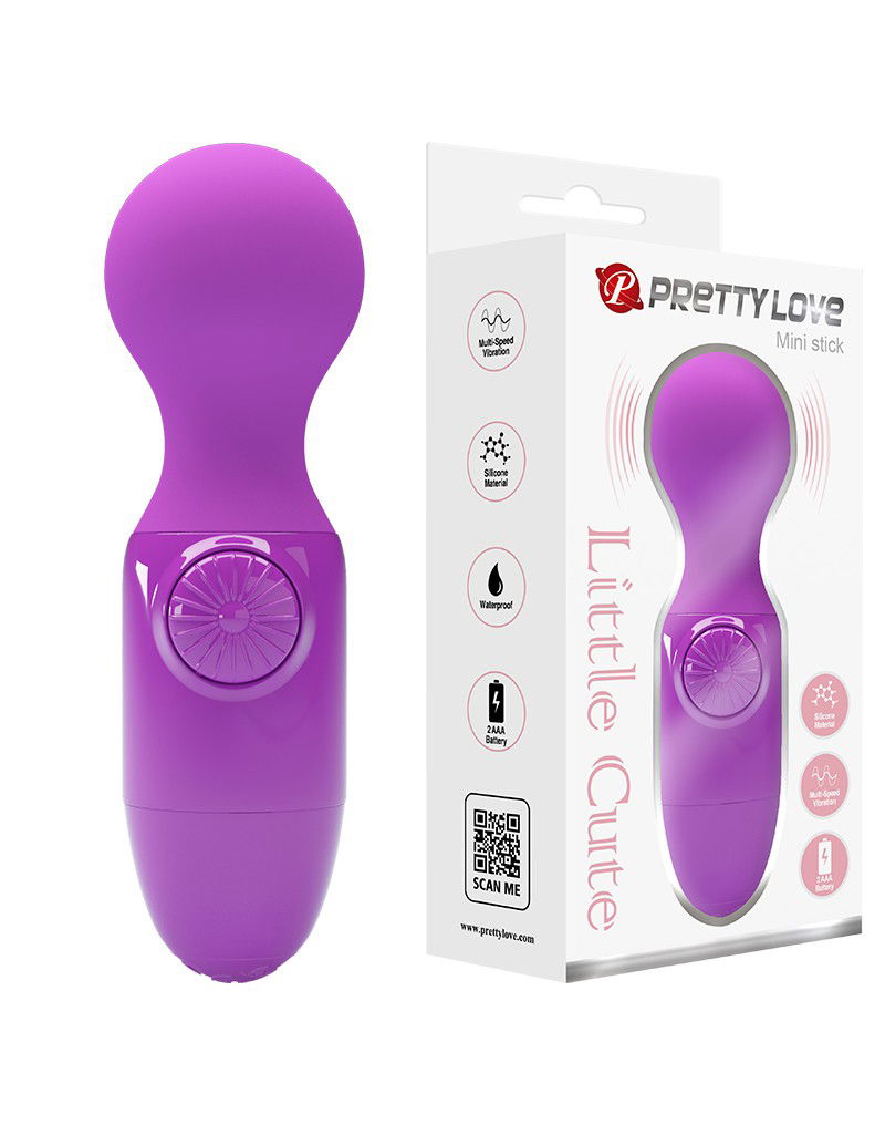 Pretty Love - Mini Stick - Mini Wand Vibrator - Paars