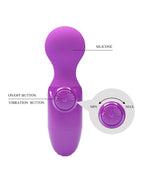 Pretty Love - Mini Stick - Mini Wand Vibrator - Paars