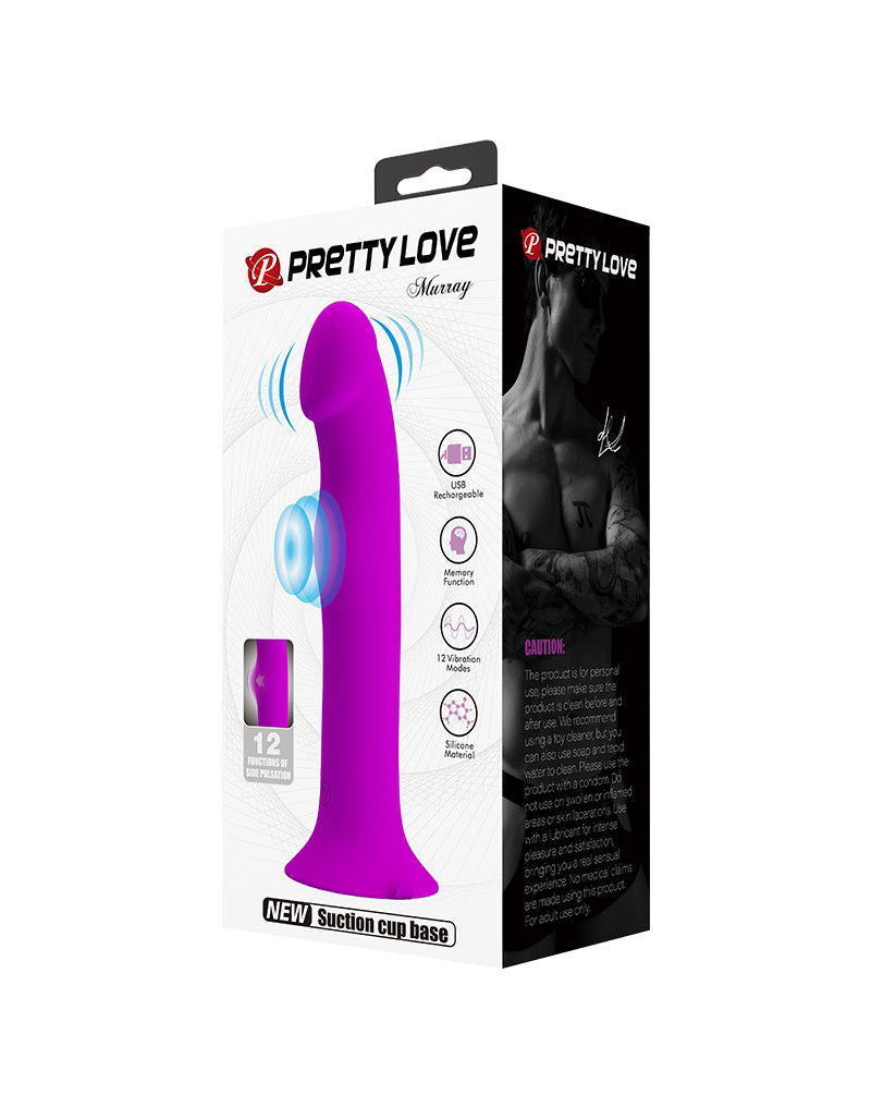 Pretty Love - Murray - Vibrerende Dildo 19 cm - Paars