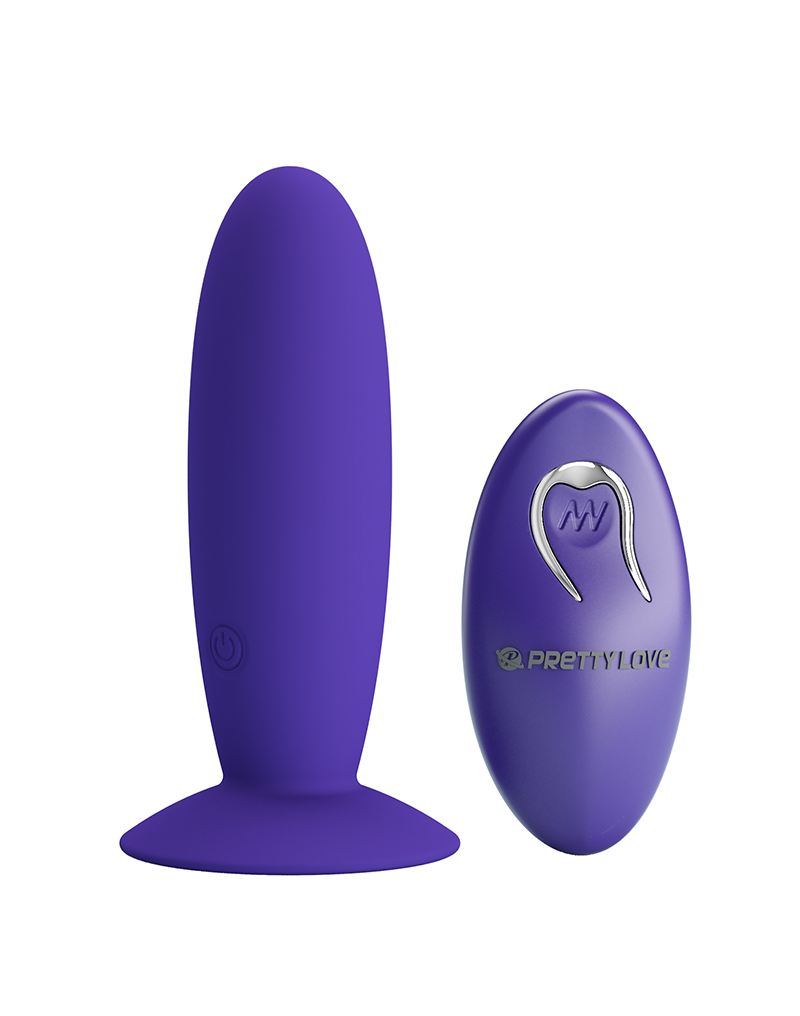 Pretty Love - Murray-Youth - Vibrerende Buttplug met Afstandsbediening - Paars